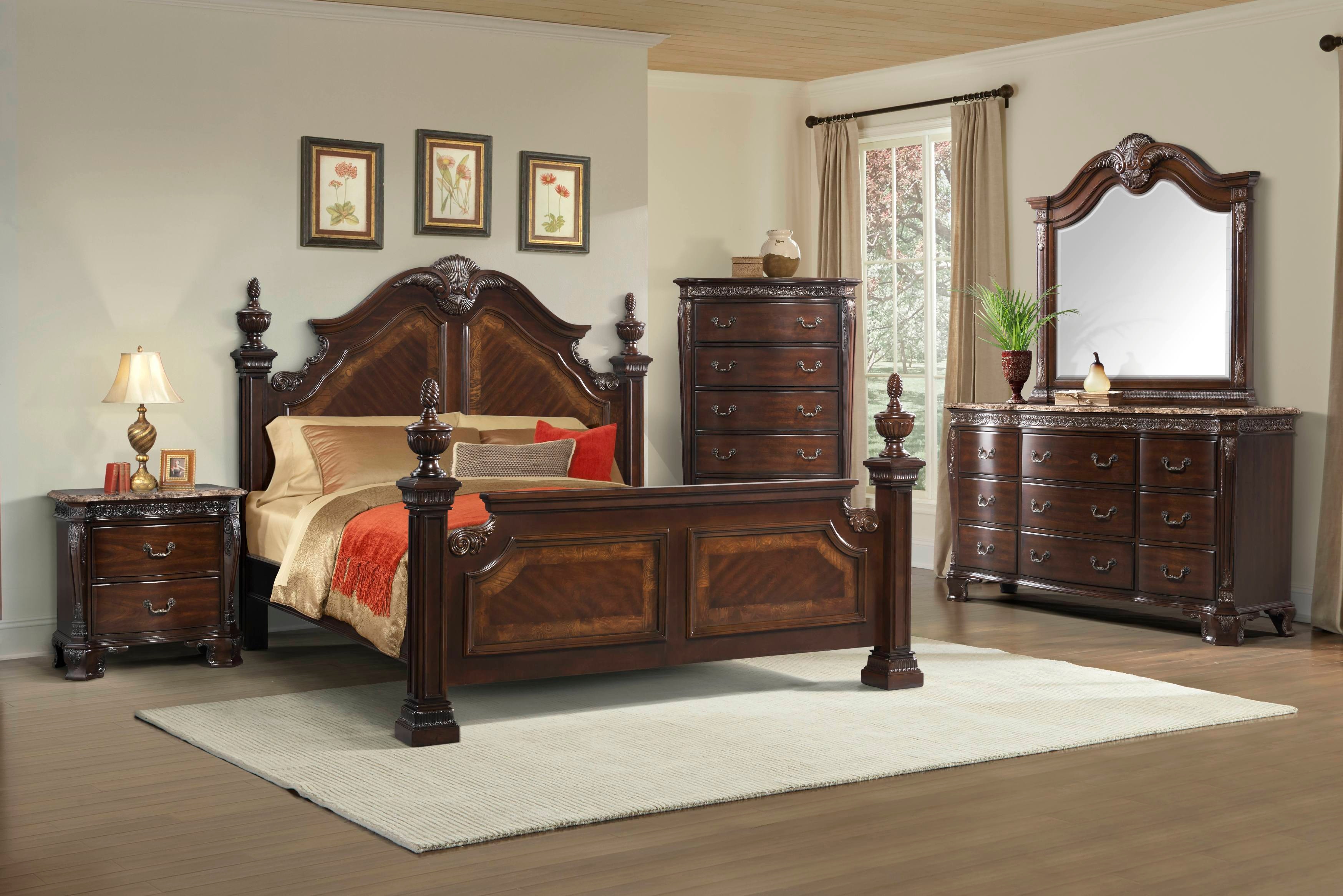 Elements International Bedroom Southern Belle Bedroom - Elements